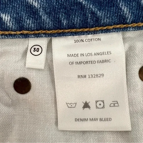 GRLFRND The Helena High Rise Cut Off Jeans Shorts Newport frayed Raw hem Size 30 - Picture 9 of 12